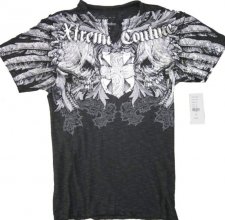 Футболка Xtreme Couture (by Affliction) - SKULLS CROSS FOIL.